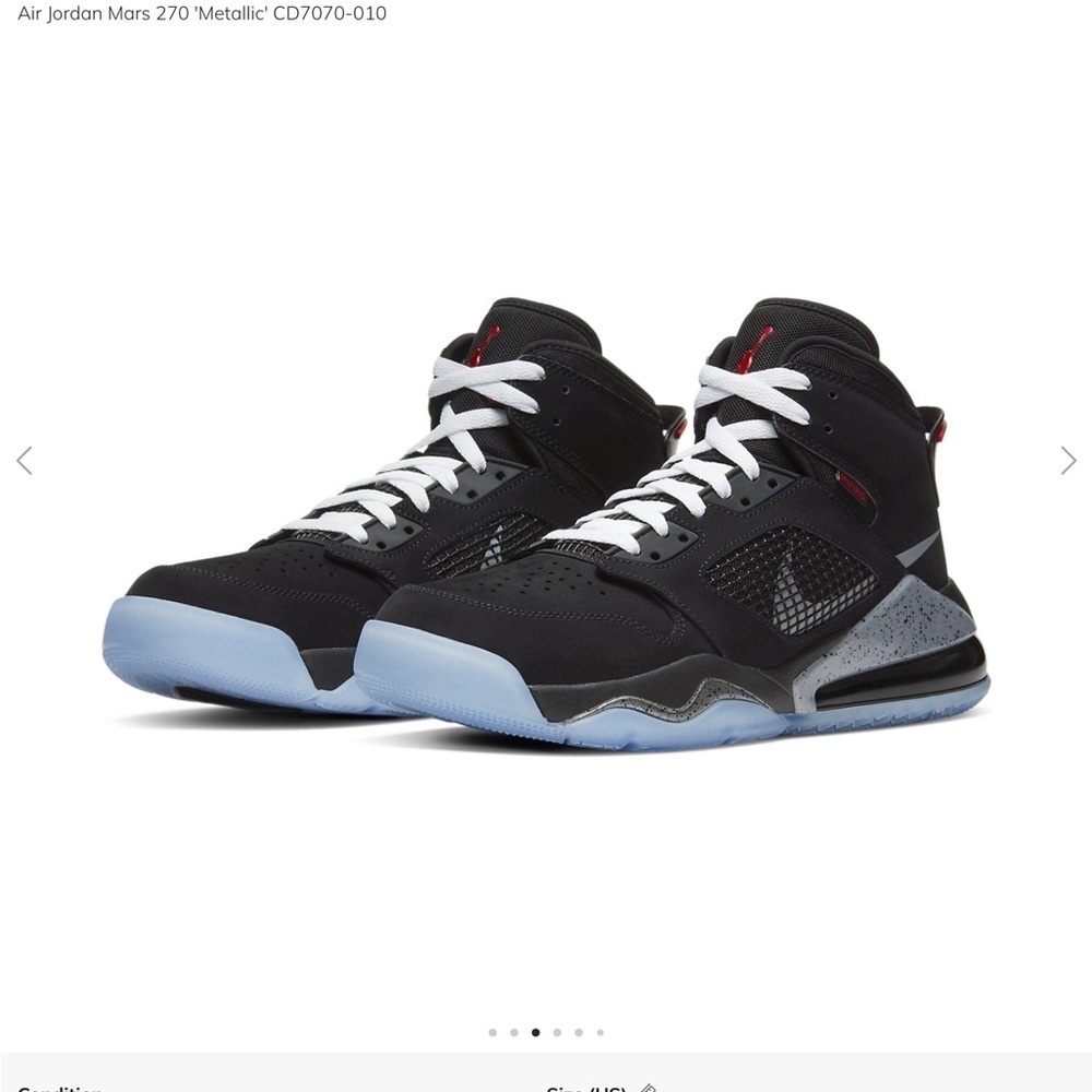 Nike Air Jordan Mars 270 Metallic. 6.5Y